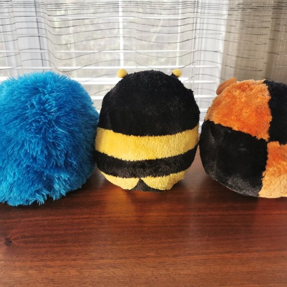 Large TY Beanie Ballz Monstaz Set of 3, VTG Speedy, Zips and Jerry 8" Plushies - Picture 3 of 12